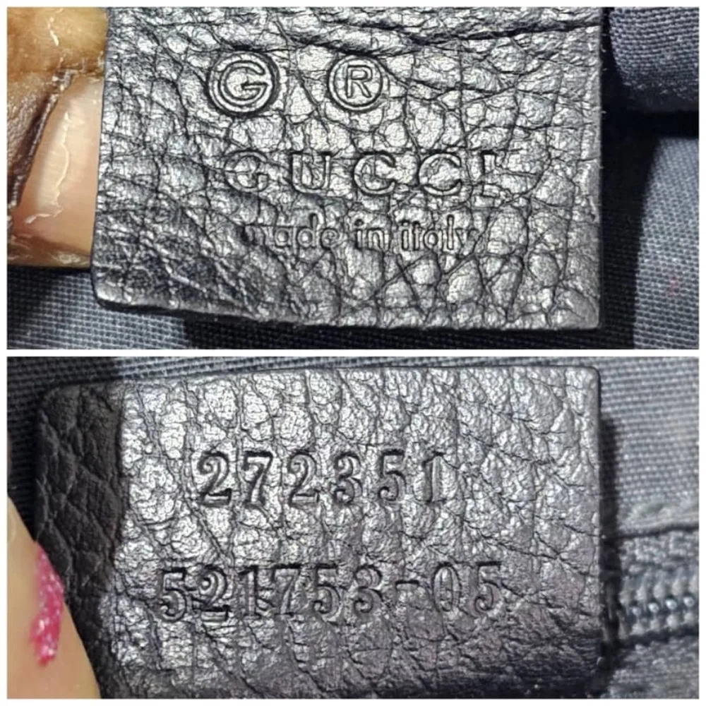 Authentic Gucci GG Nylon Messenger Bag Black - Picture 7 of 12
